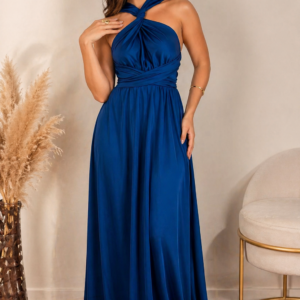 Vestido longo multiformas infinity com várias formas de usar para festas e casamentos