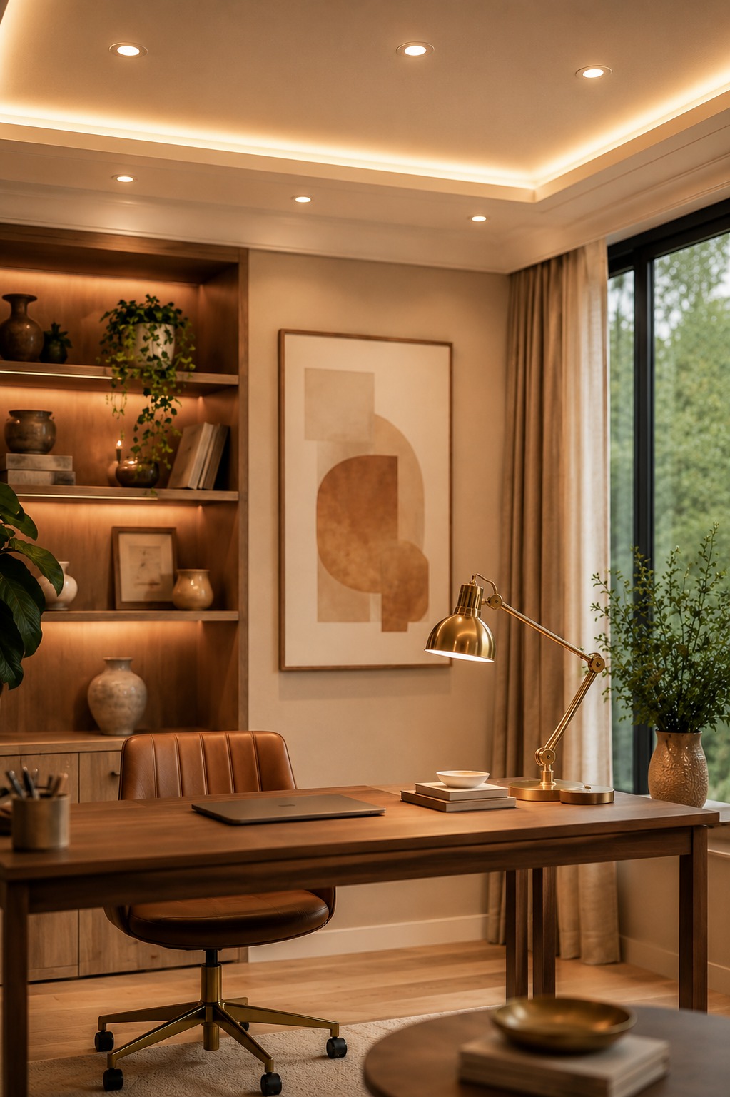 Comparação de temperaturas de cor de luz para home office