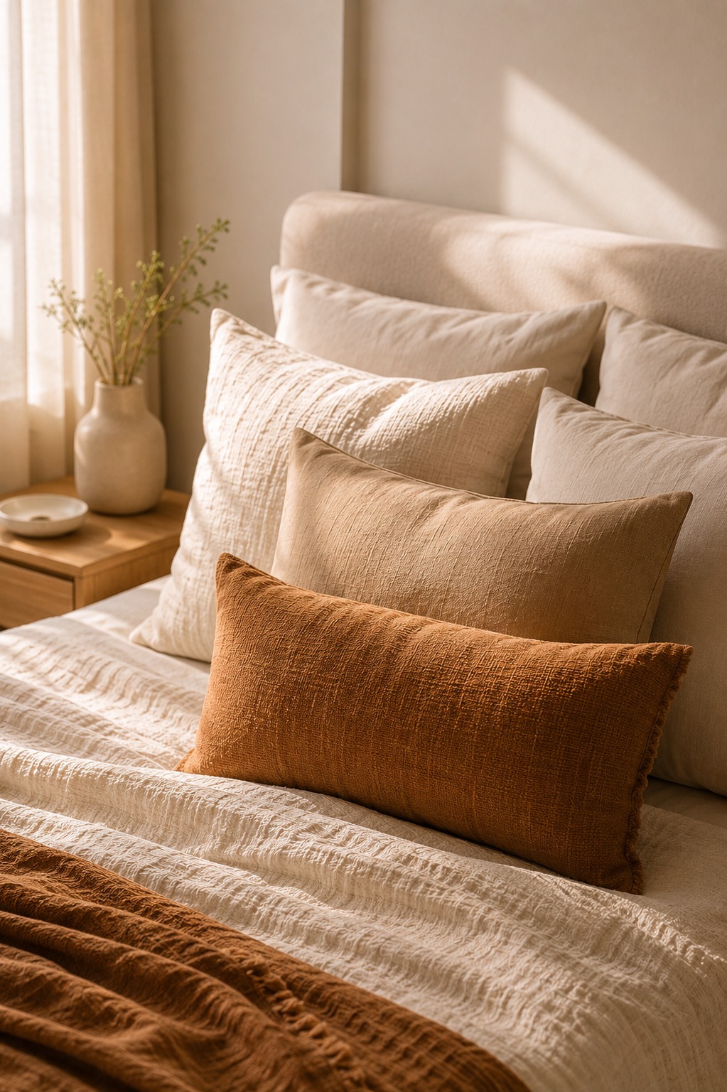 Cama como ponto focal do quarto pequeno — como criar foco visual em espaços compactos