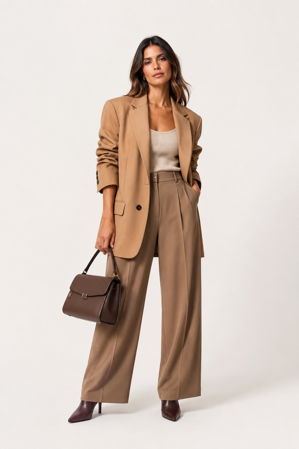 tendências de moda 2026 — quiet luxury, cores com intenção, alfaiataria relaxada e acessórios de impacto